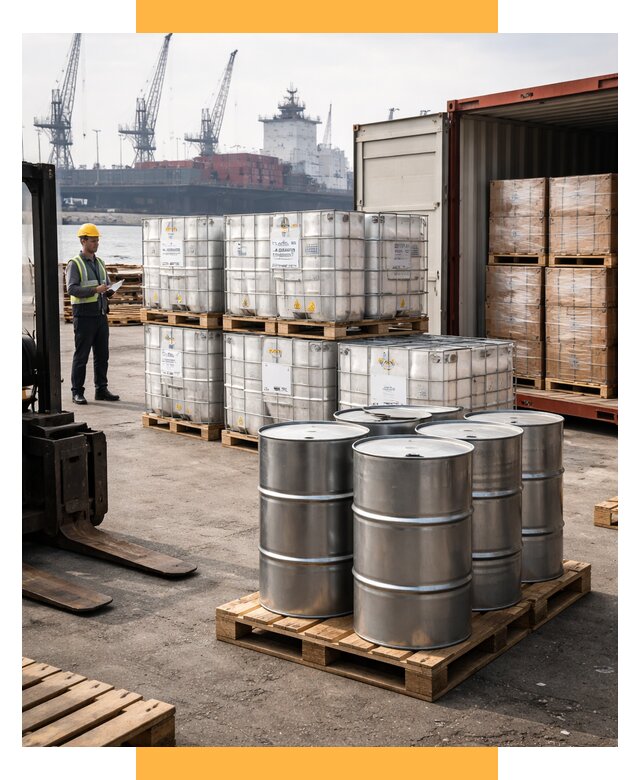 Доставка химического сырья из Индии от 256125 р. | СетСервис-Лмн