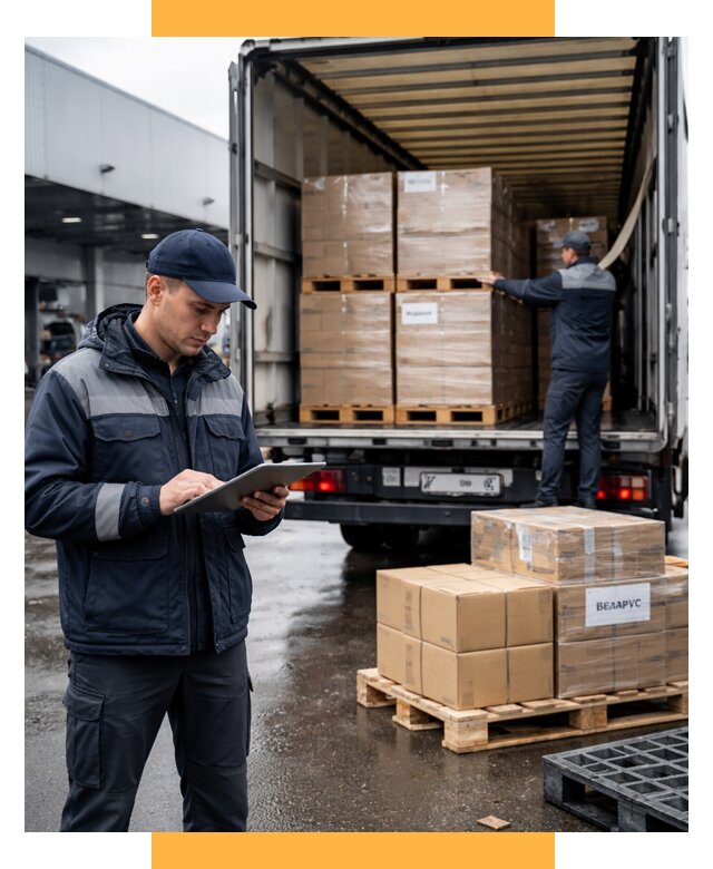 Доставка грузов из Беларуси от 15368 р. логистика СетСервис-Лмн