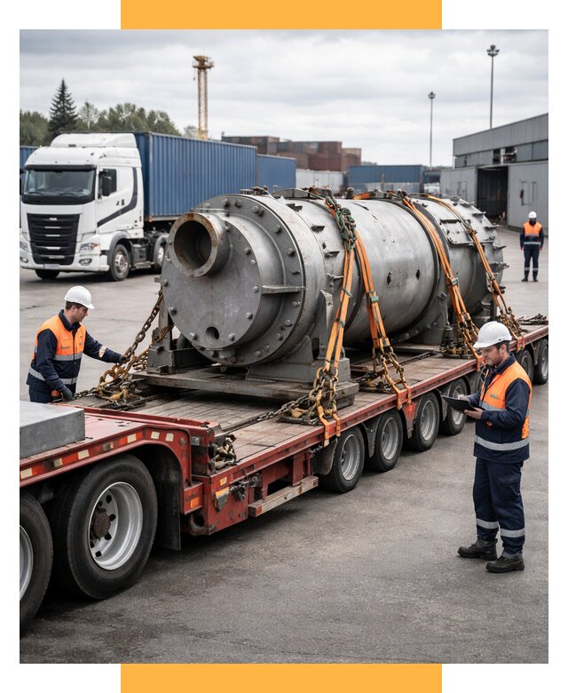 Перевозка тяжеловесных грузов под ключ от 153675 р. | СетСервис-Лмн