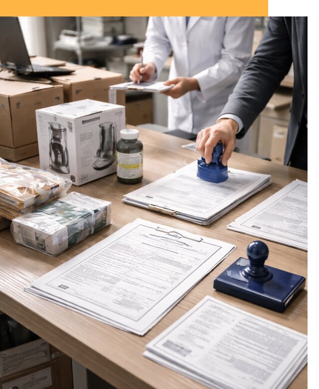 Сертификация импортных товаров от 12294 с таможенным сопровождением