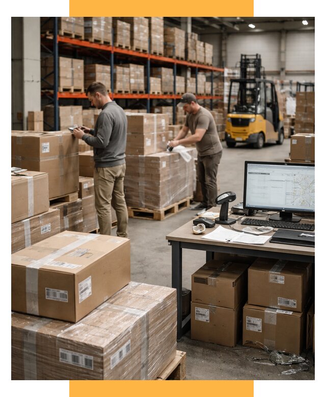 Склад консолидации в Европе от 6659 р., услуги СетСервис-Лмн